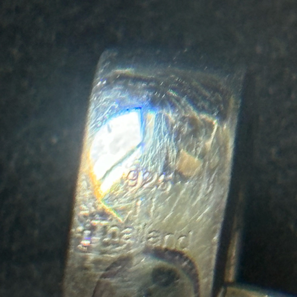 925 Sterling silver pendant - Emerald look!! - Picture 7 of 7